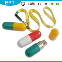 Plastic Pill Shape USB Flash Drive for Promotional (EP251)